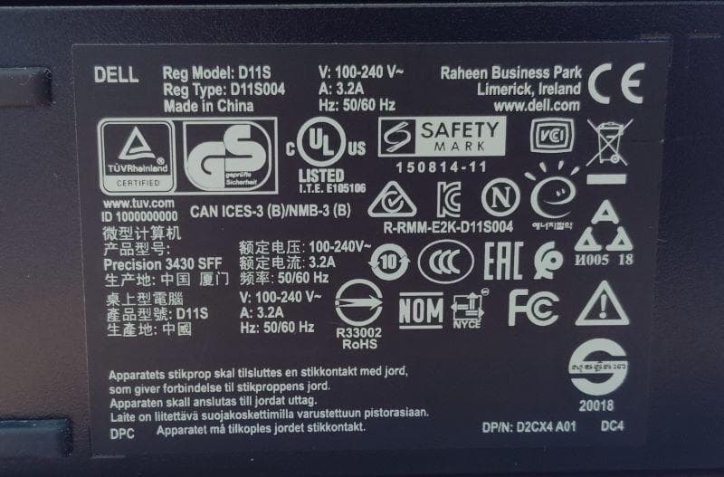 Windowsデスクトップ DELL Precision Tower 3430 SFF