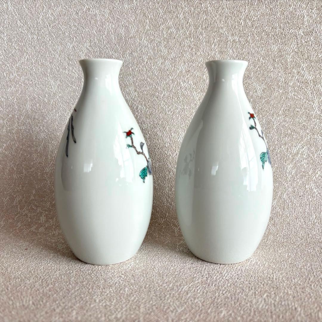 十二代 酒井田柿右衛門 「牡丹鳳凰画」重要無名文化財 酒器 お猪口 受皿 有田焼