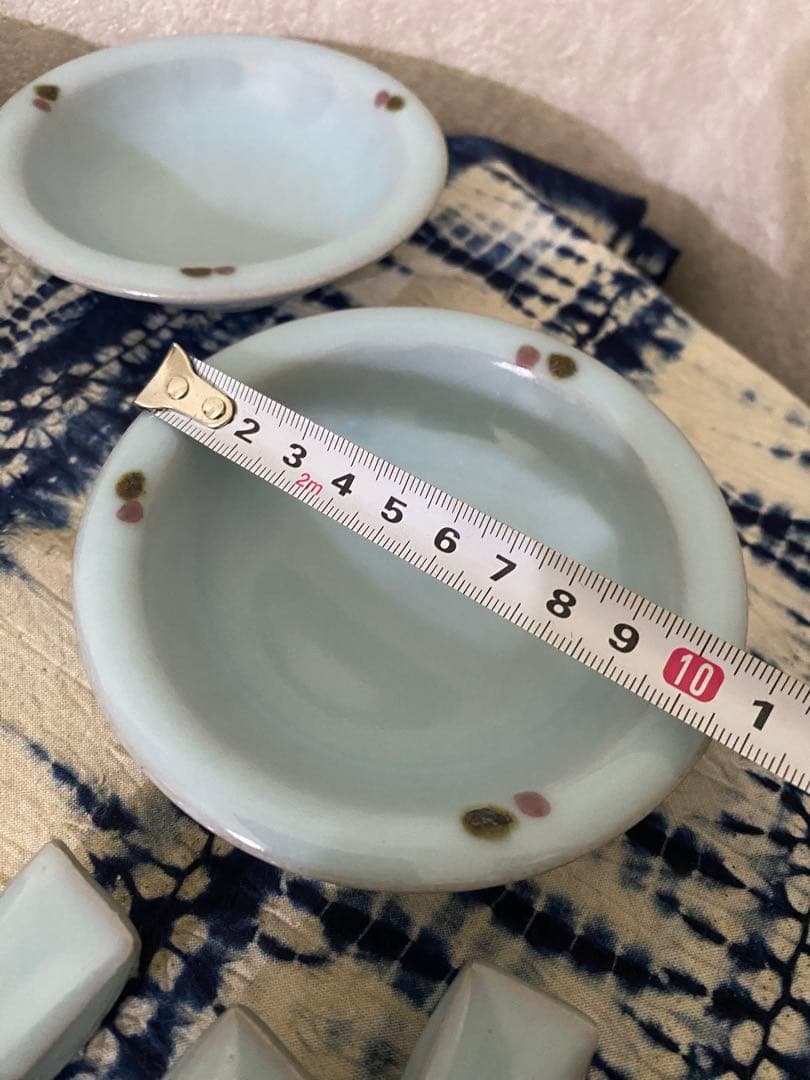 鈴木三成　青磁　小皿　箸置