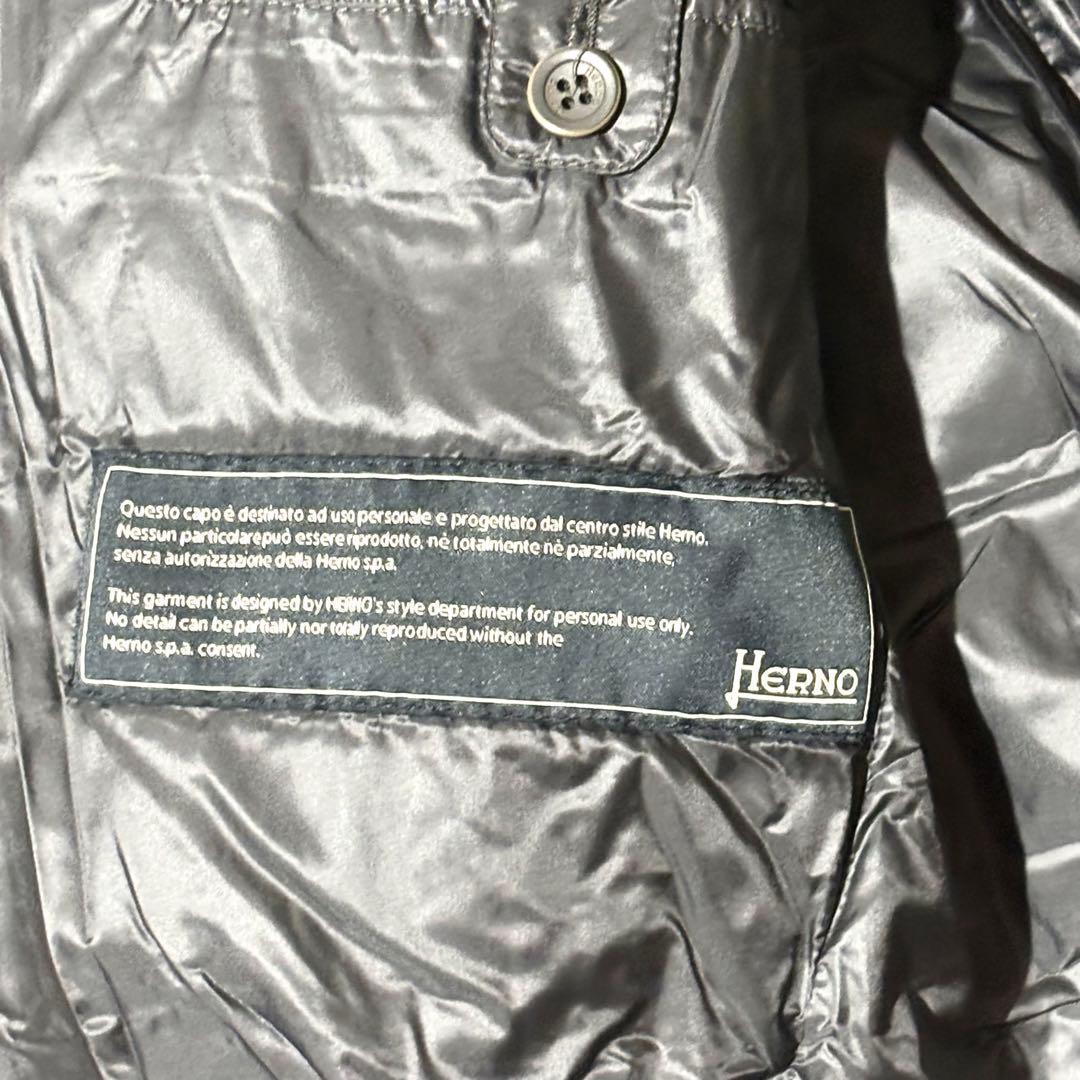 HERNO ヘルノ N-3B ダウンジャケット 48 ブラック フーディー