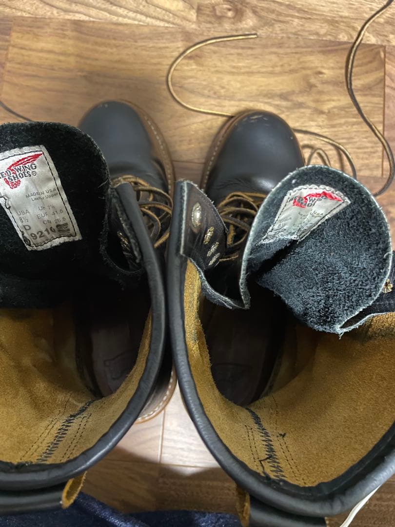 レッドウィング 9210 ロガー ブラッククロンダイク 9インチ US 8.5D