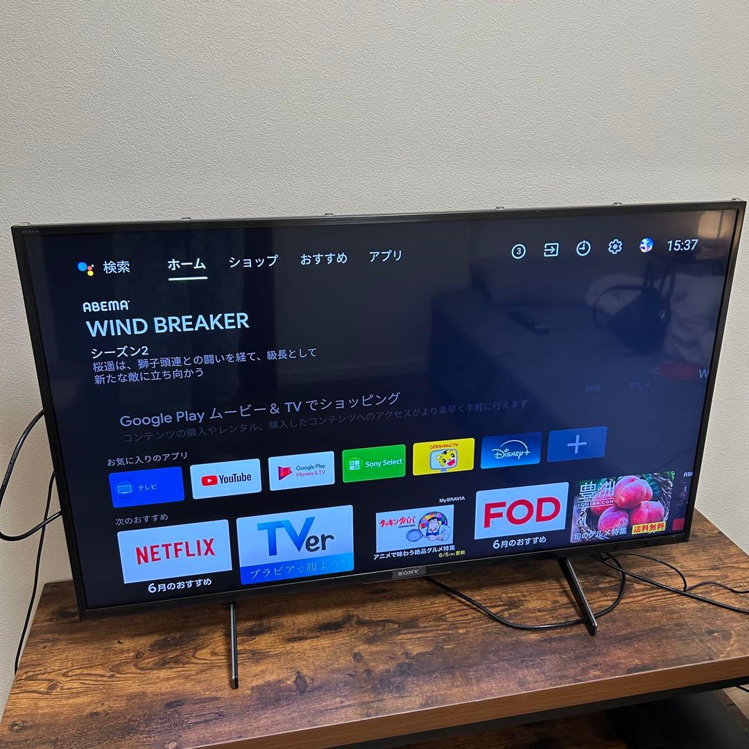ジ*ー様 6月末まで　SONY BRAVIA 2020年製4K　KJ-43X80