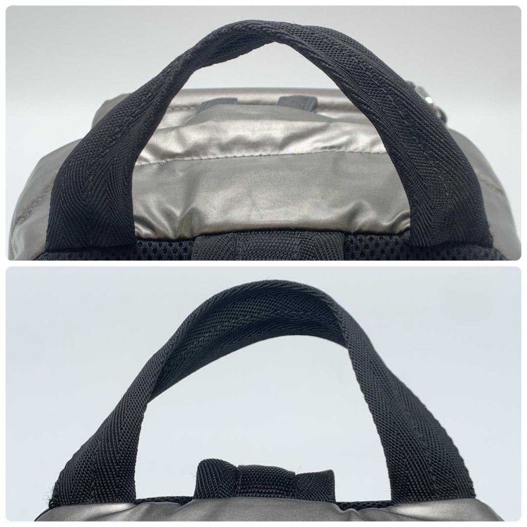 プラダ PVC ナイロン ボディバッグ ワンショルダー 1BZ026 シルバー