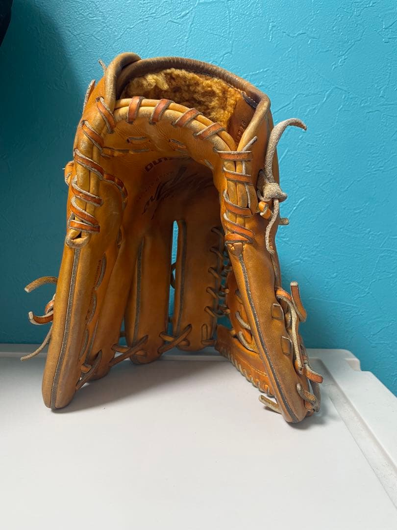 ミズノプロ 硬式グローブ オレンジ　外野手用