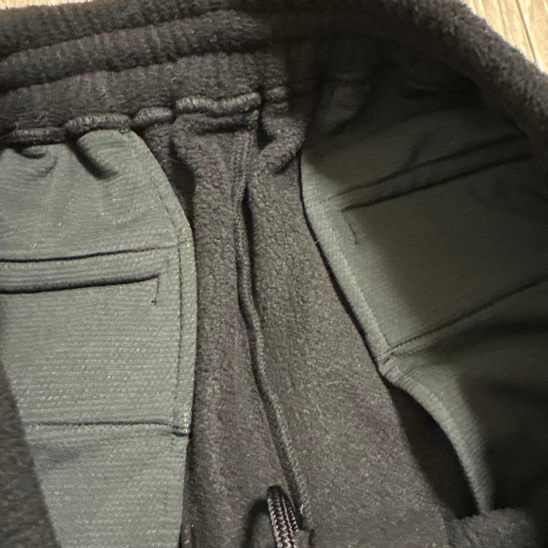OBSIDIAN フリース スイッチング パンツ M BLACK ゴルフウェア