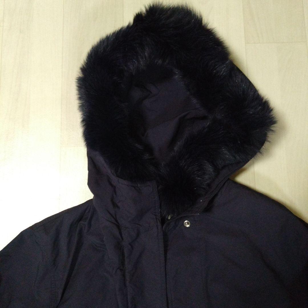 限定セール！エムフィル ファー付きネイビーコート