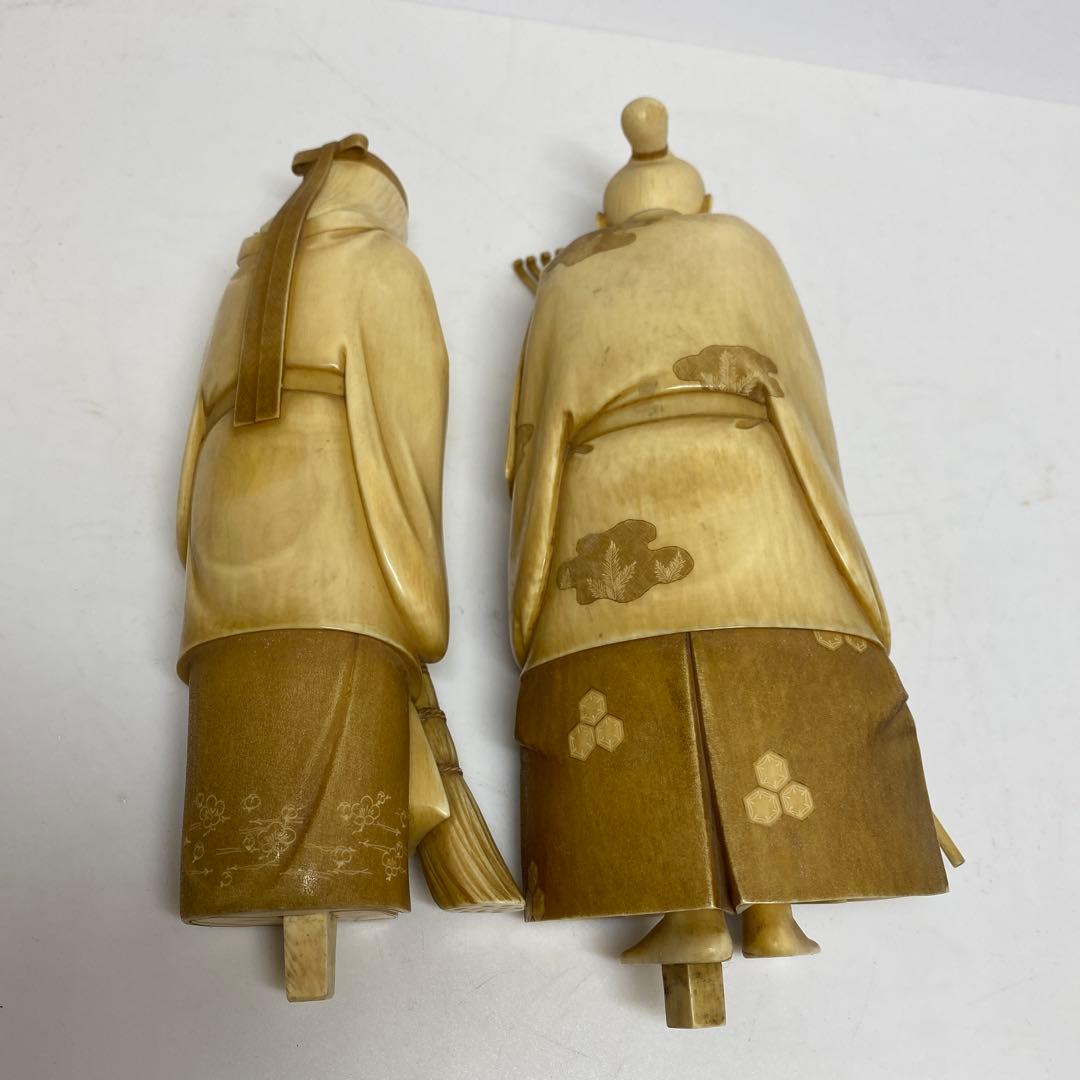 専用桜井宗斎（名工）　極上　高砂一対1011g 共箱 トトサ　東さ8-0107②