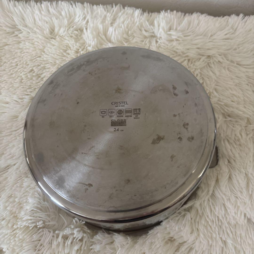 CRISTEL クリステル24cm 深鍋・蒸し器・クッキングバスケット4点セット
