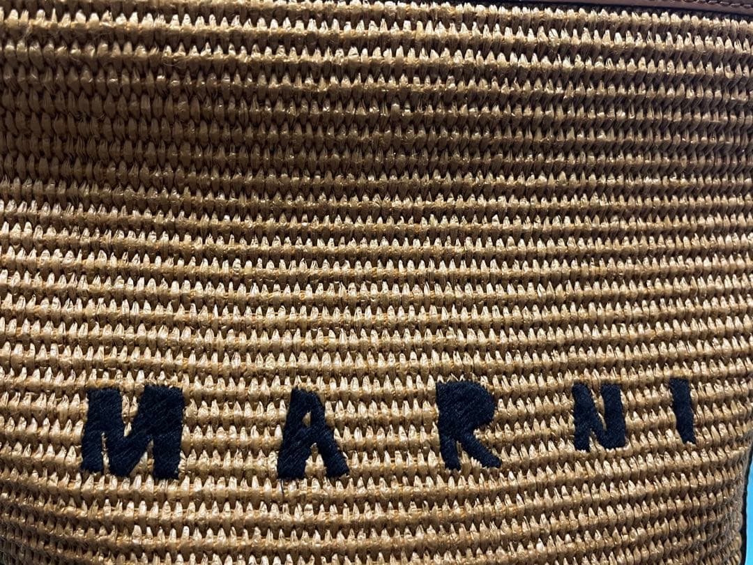 MARNI ロゴ入りかごバッグ 極美品
