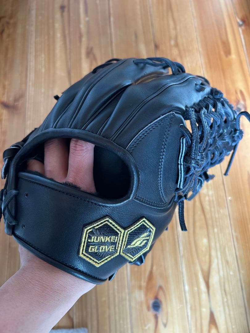 6*3様 【限定】ジュンケイグラブ 硬式 オーダーグラブ 限定色 KARASUブ