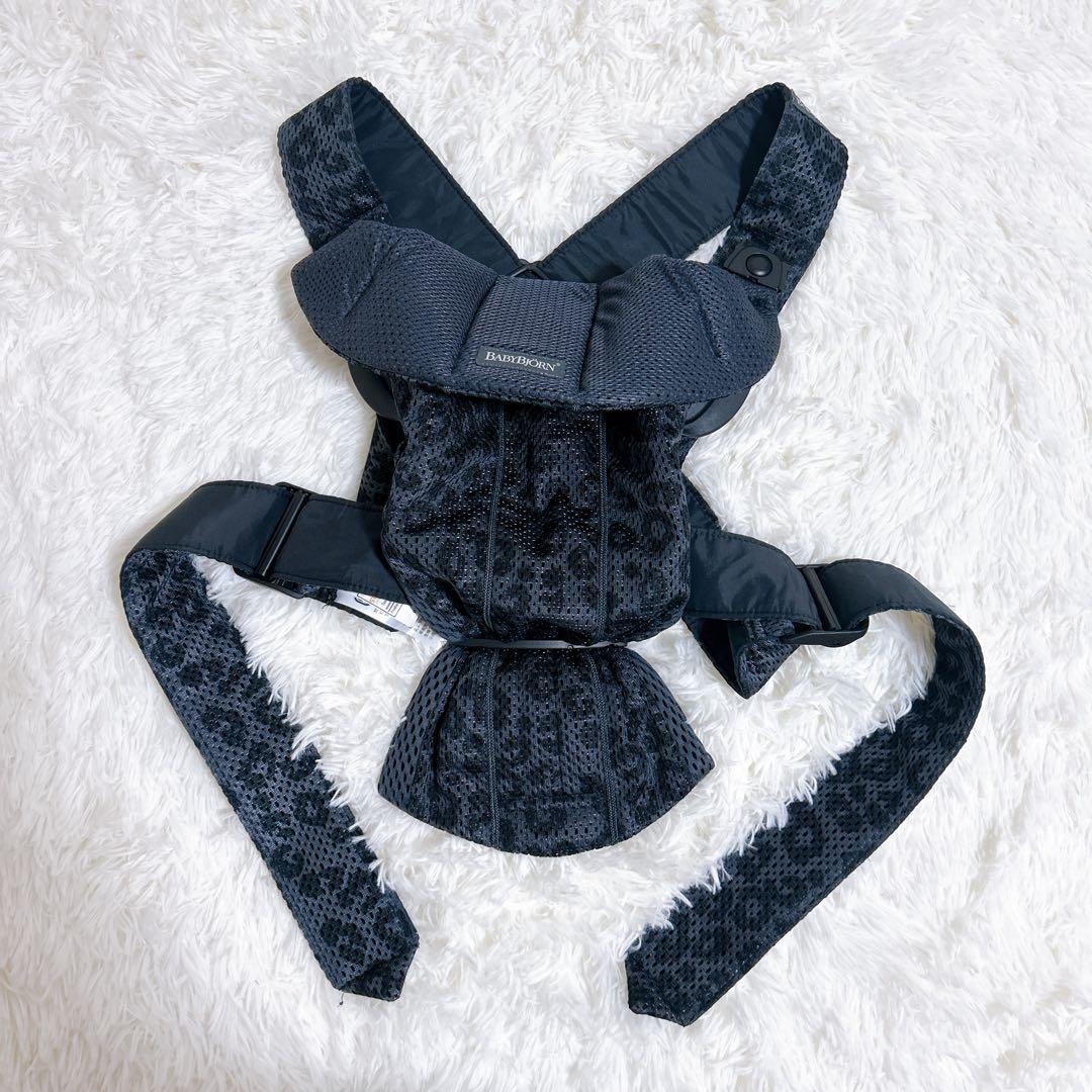 美品 BABYBJÖRN ベビービョルン MINI アンスラサイトレパード