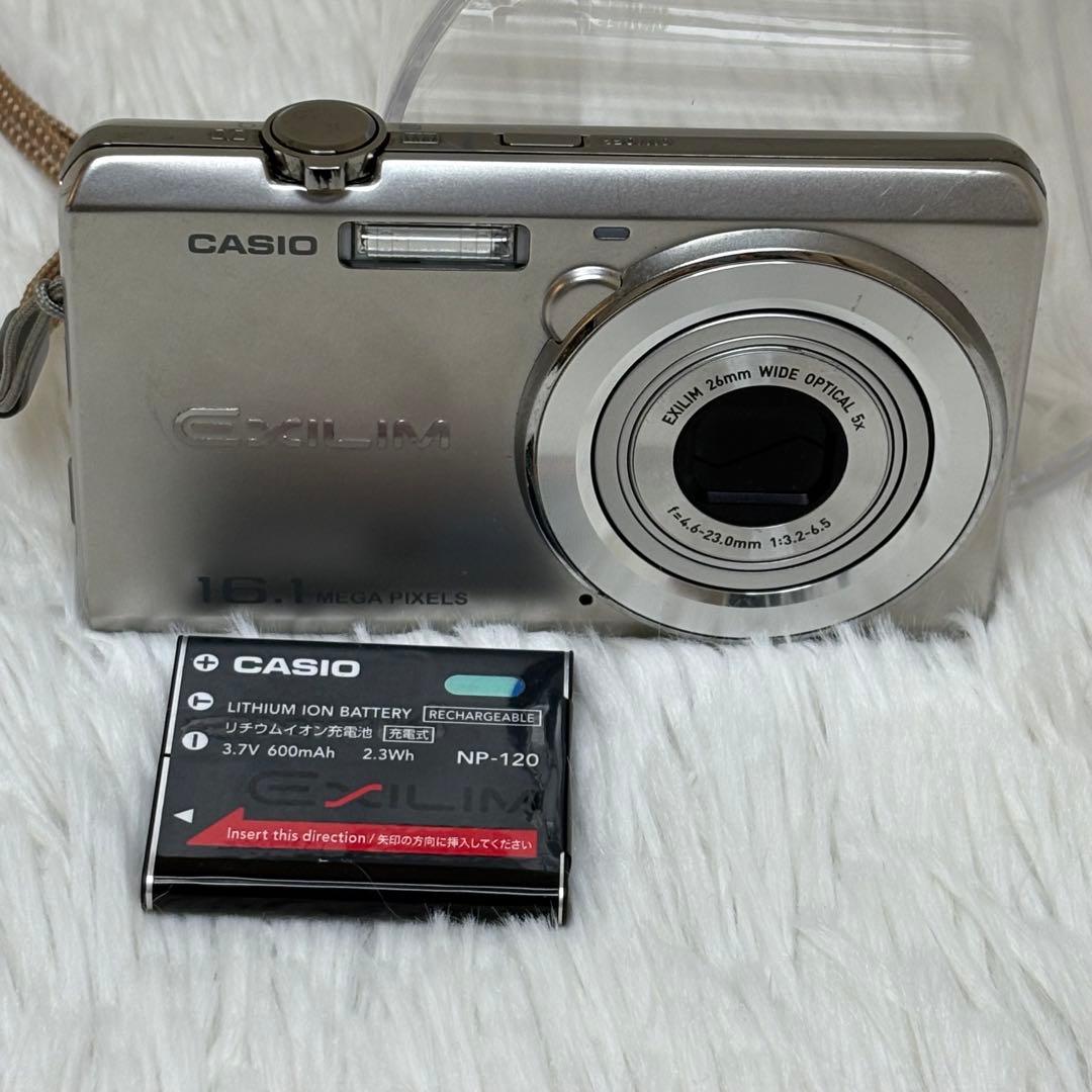 CASIO カメラ　エクシリム　EX-ZS12 シルバー　コンデジ　動作品