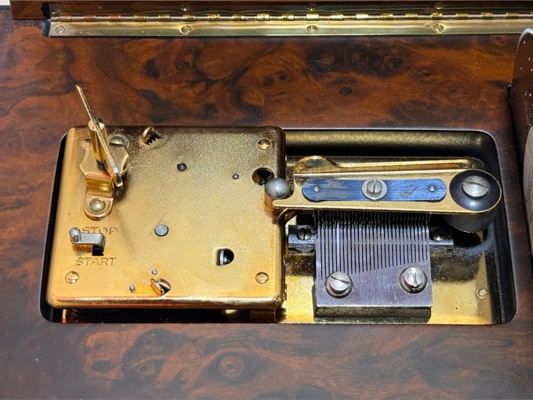 REUGE MUSIC オルゴール オルゴール ディスク9枚 ドーム型象嵌