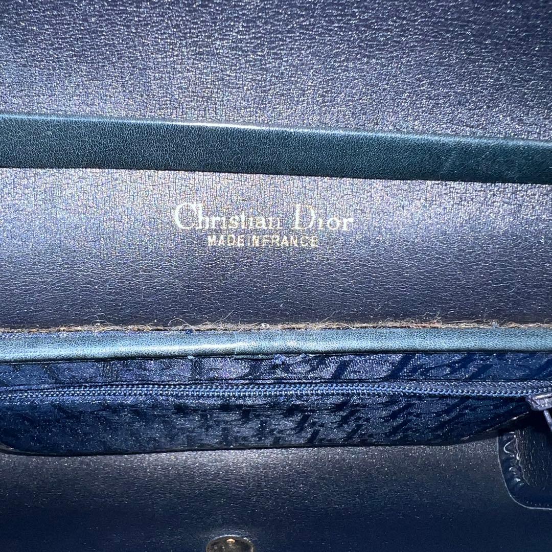 【極美品】Dior ショルダーバッグ トロッター ネイビー