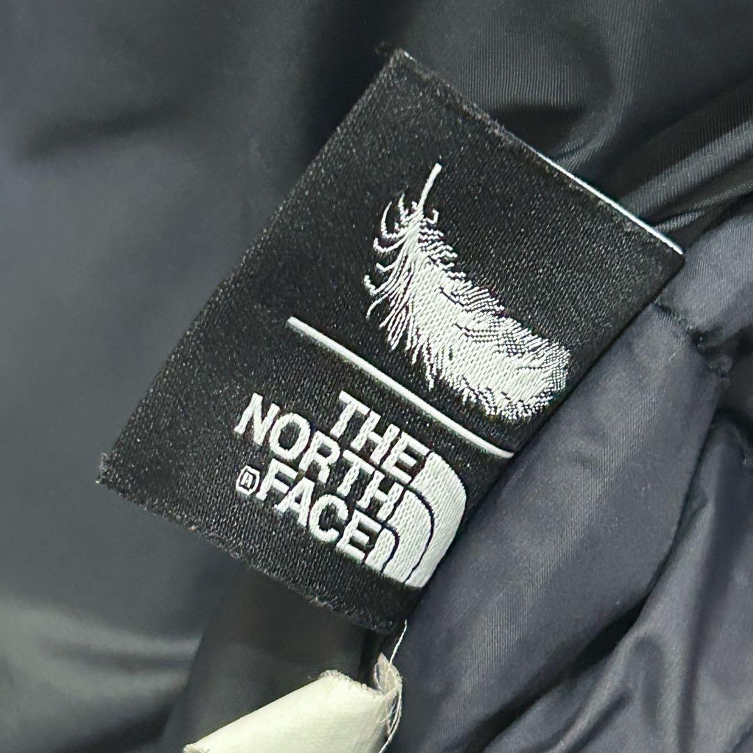 美品✨ノースフェイス ダウン L ブラック フーディー ジップアップ パーカー