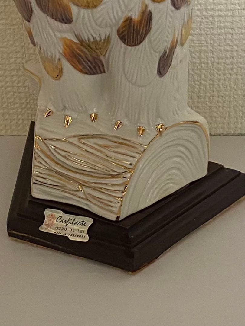 ふくろう 陶器 置物　年代品　底伤