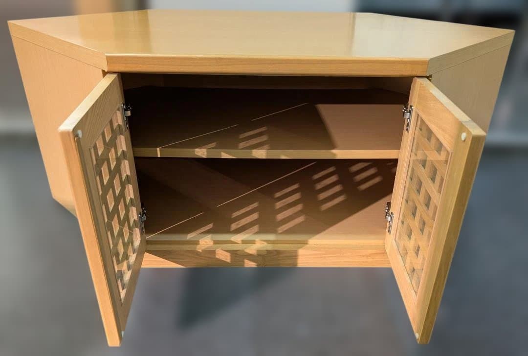 コーナーボード★テレビ台★木目★W558×D600×H460㎜【展示品・送料別】