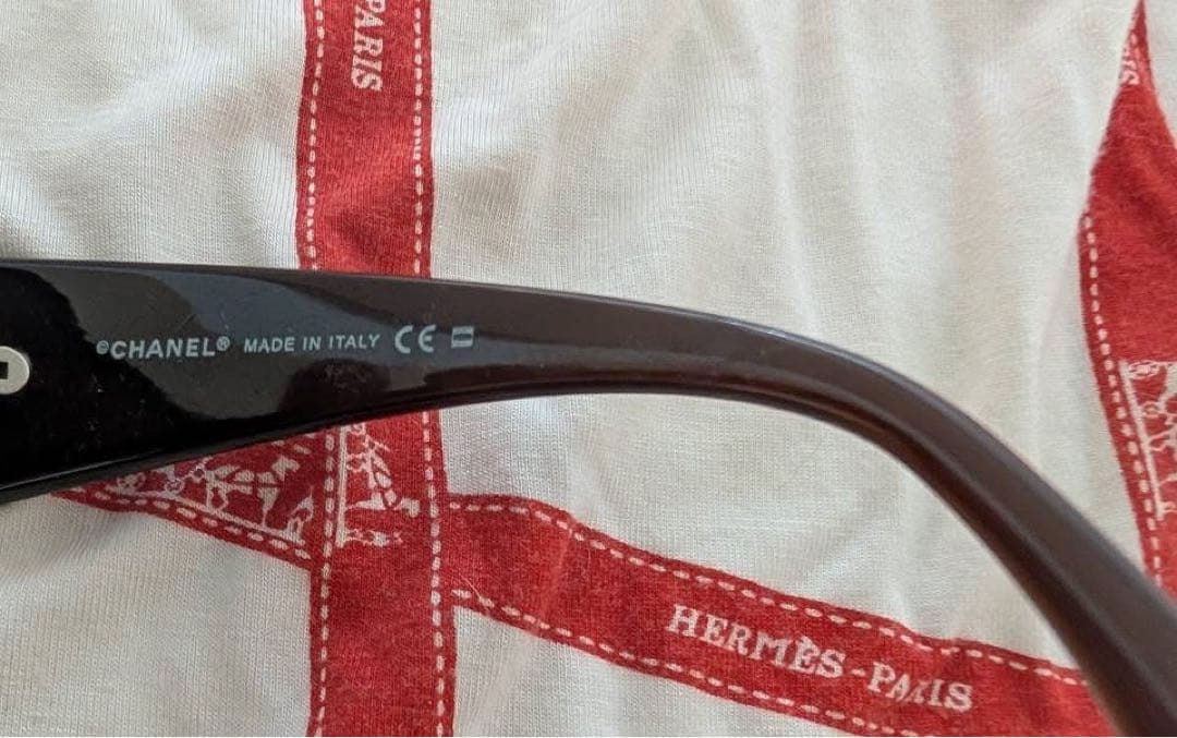 ヴィンテージCHANELサングラス6017ブラウン系ケース付き