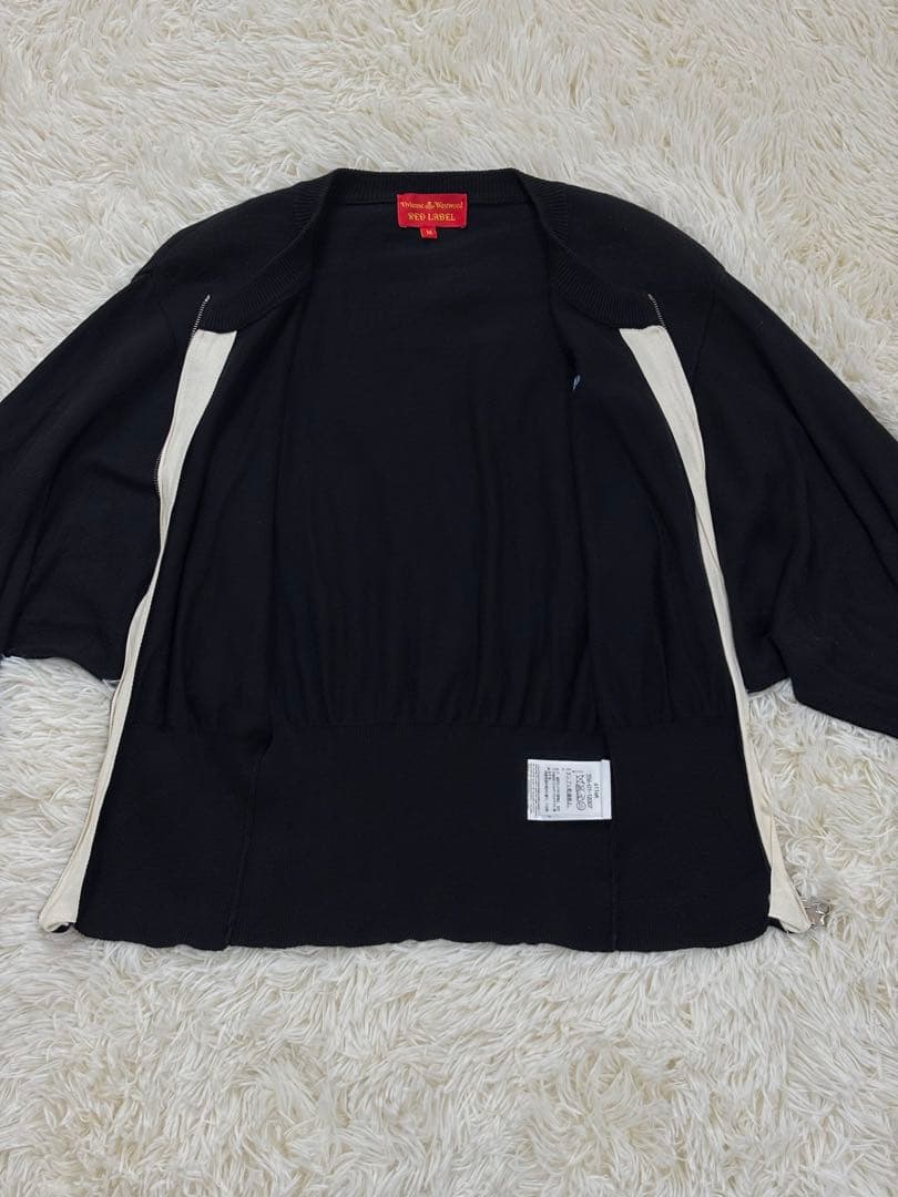 ヴィヴィアンウエストウッド カーディガン ジップアップ オーブ ブラック