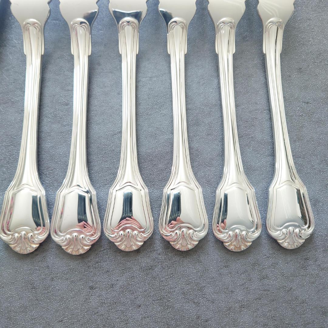 希少 極美品 クリストフル ポートロイヤル フィッシュ ナイフ フォーク 12点