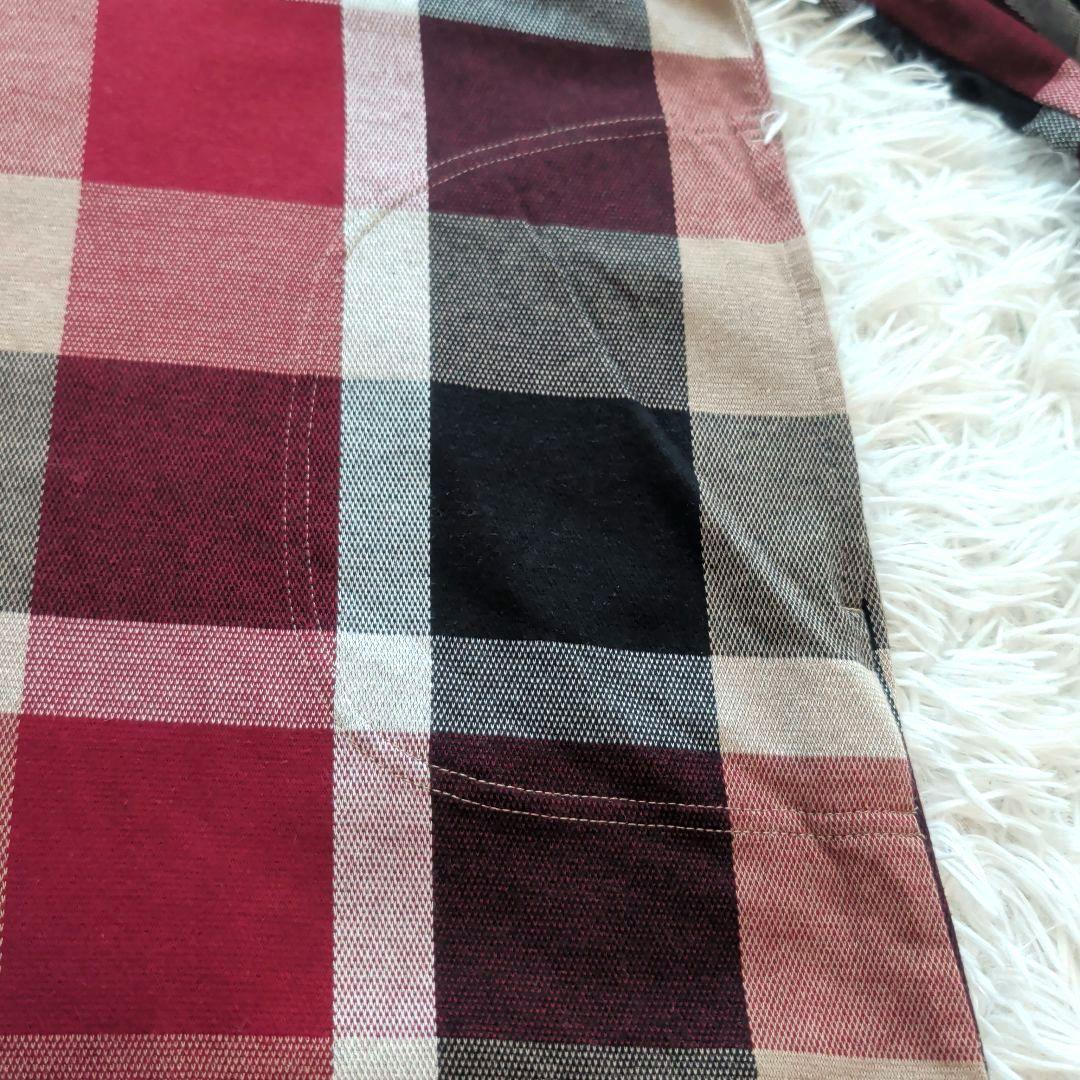 極美品 ブルーレーベルクレストブリッジ フード付きチェックワンピース 38 近年