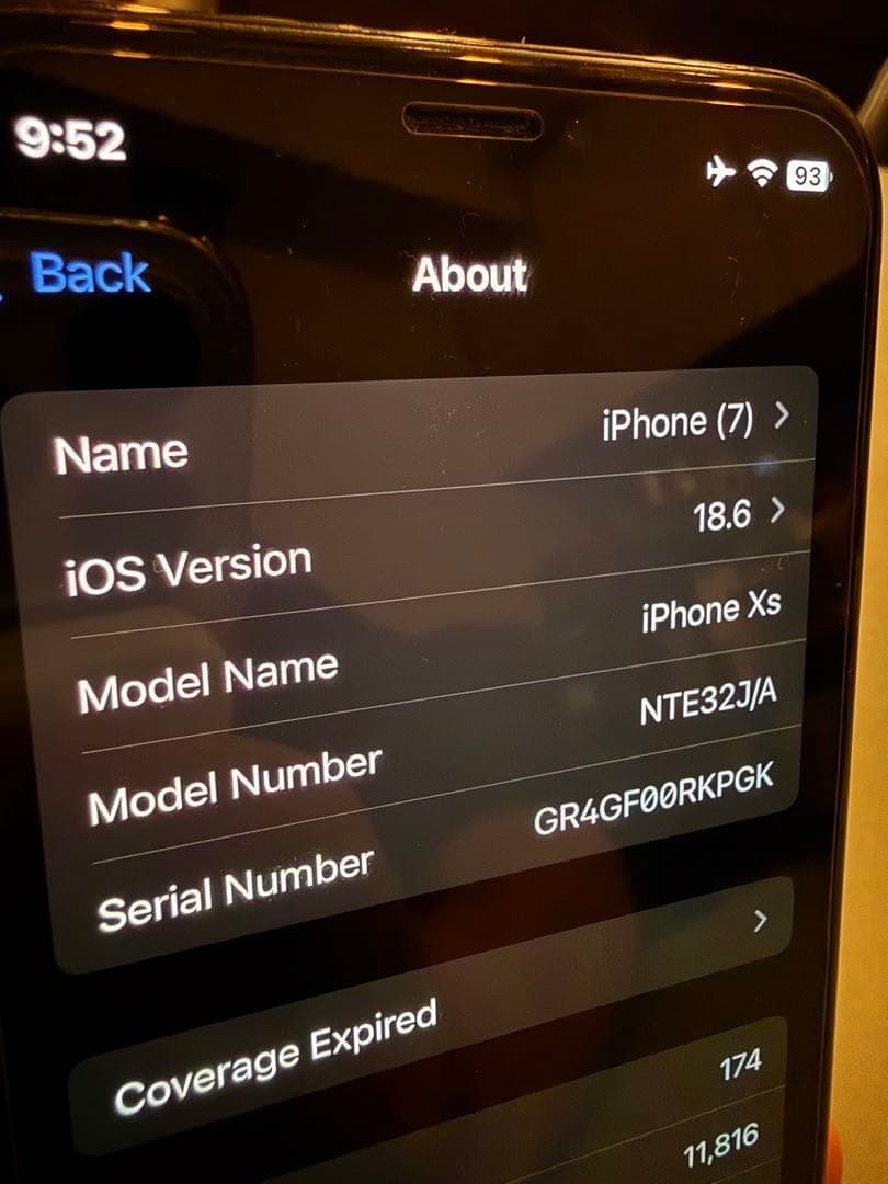 Apple iPhone XS スペースグレー 512gb SIM フリー