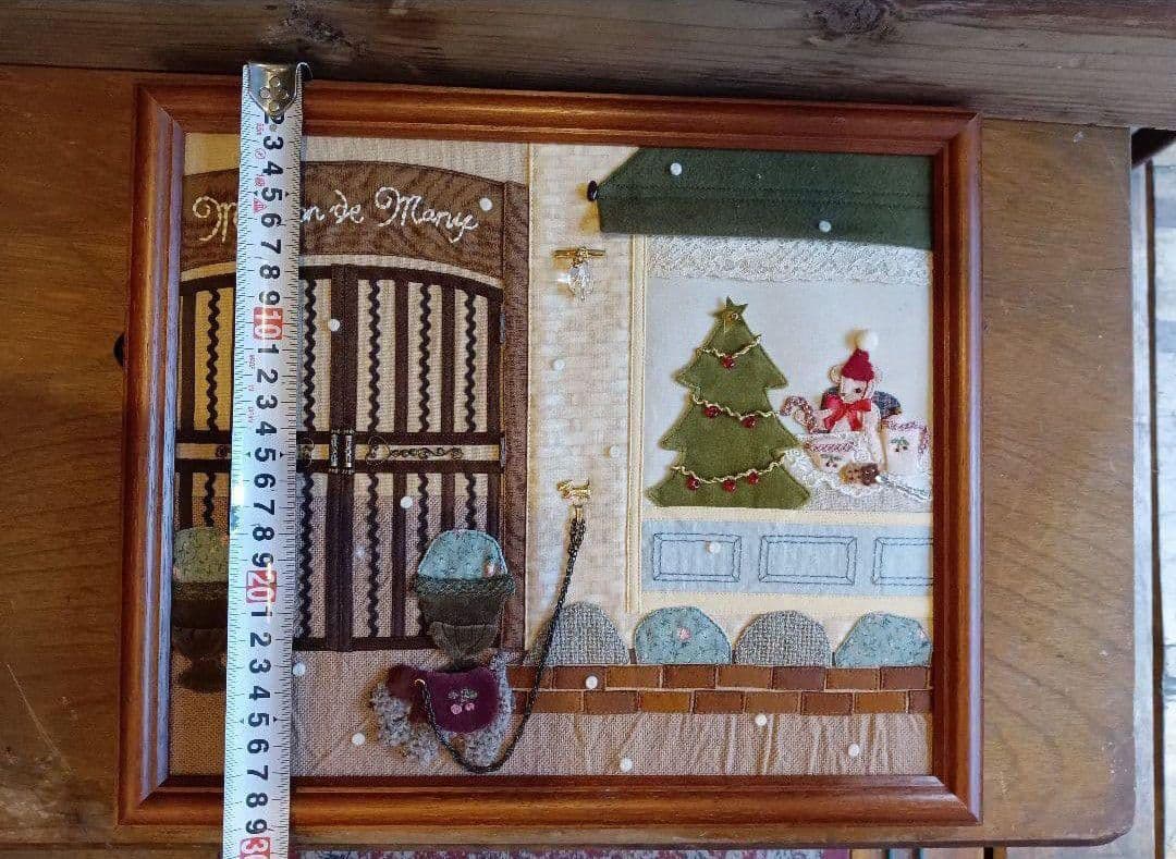 超希少　マニー　Many　クリスマス　コラージュ　パッチワーク　フレーム