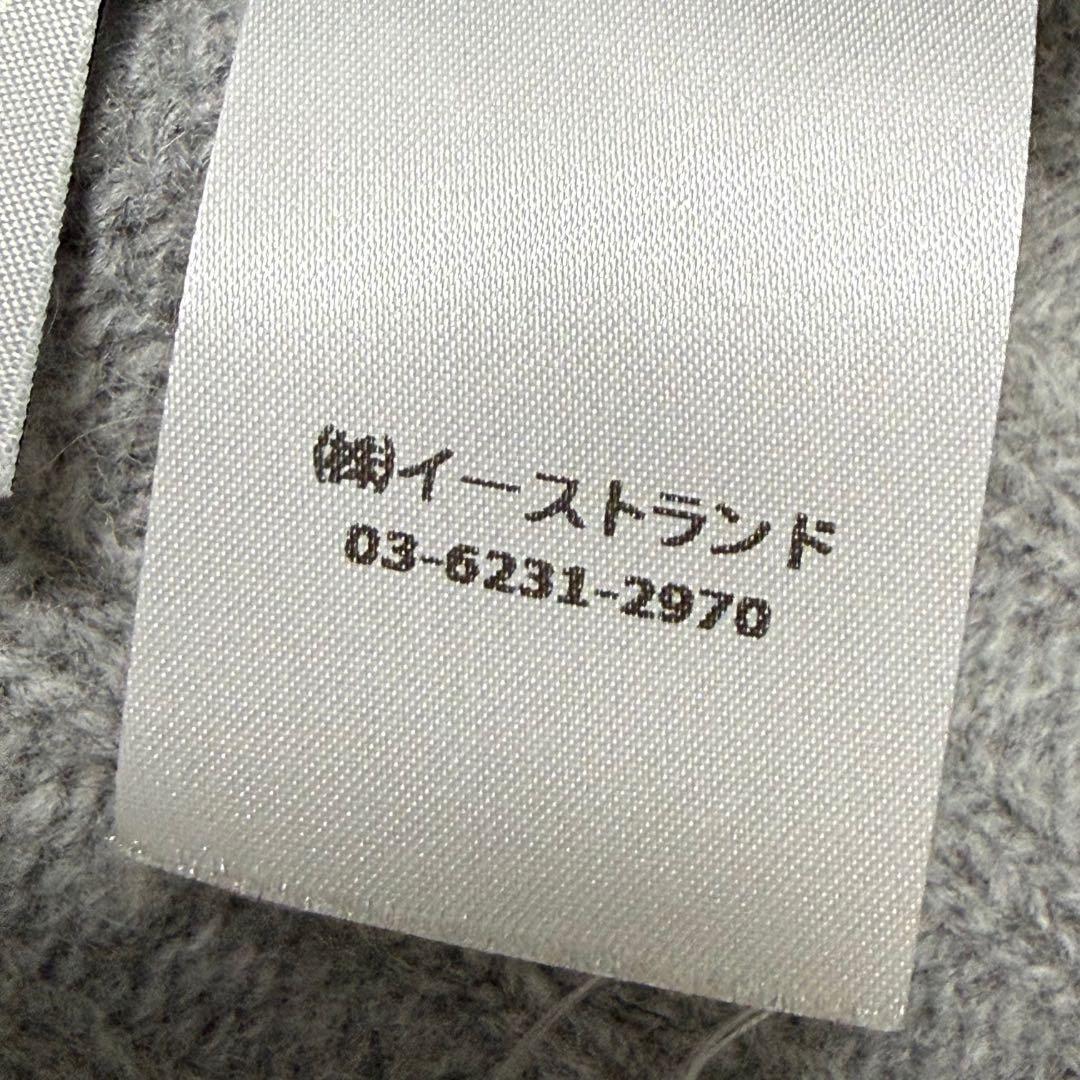 パームエンジェルス カーブロゴ セーター ニット グレー
