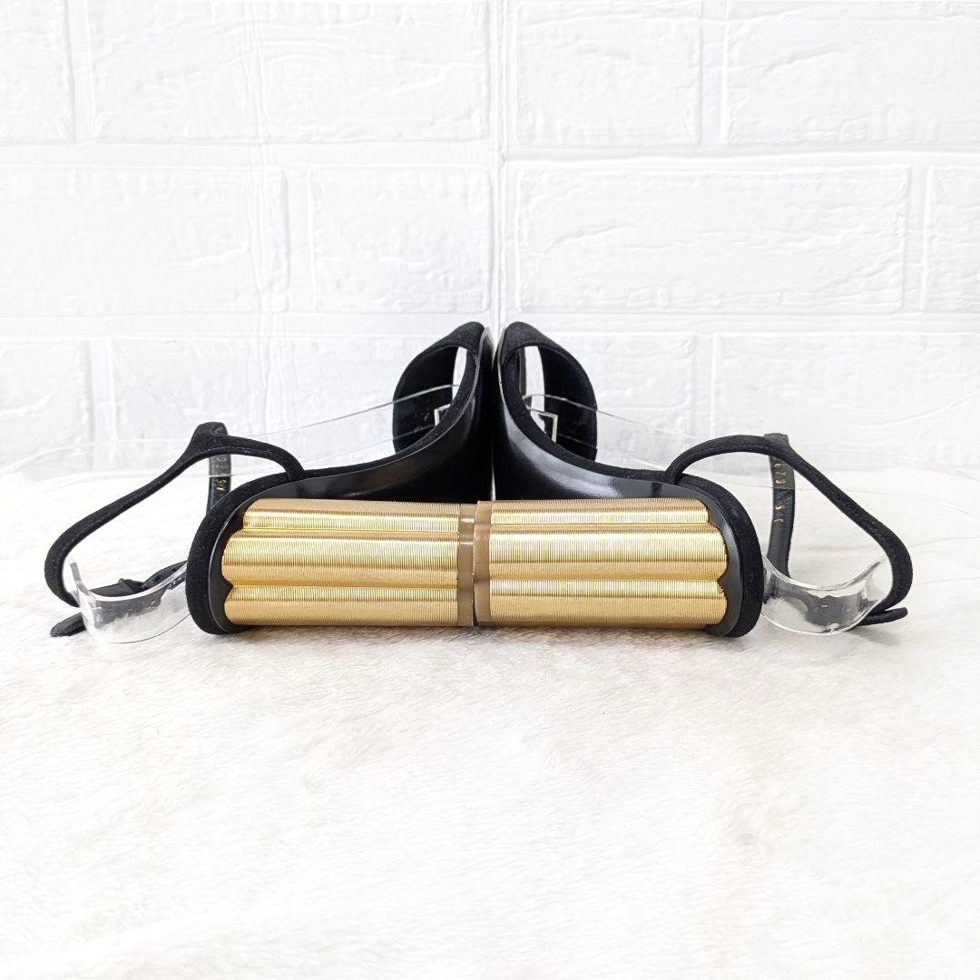 ✨極美品✨フェラガモ フラワーヒール サンダル ブラック