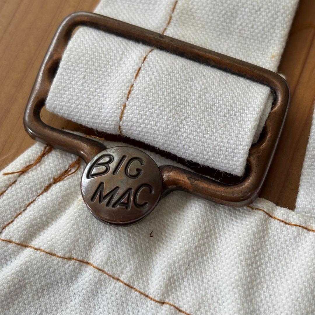 ビンテージ BIC MAC ダック地 ダブルニー　エプロン付　オーバーオール