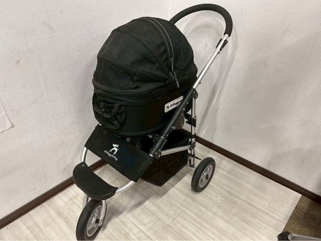 美品　ペットカート 黒　エアーバギー　AIRBUGGY