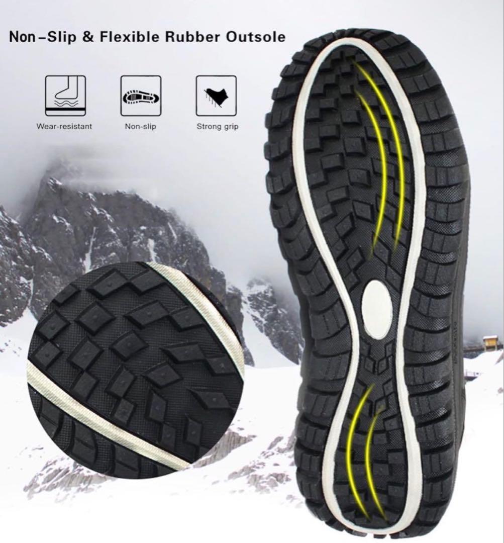 ☆ROCKMARK メンズスノーブーツ ミッドカーフ防水耐久性ブーツ26.5cm