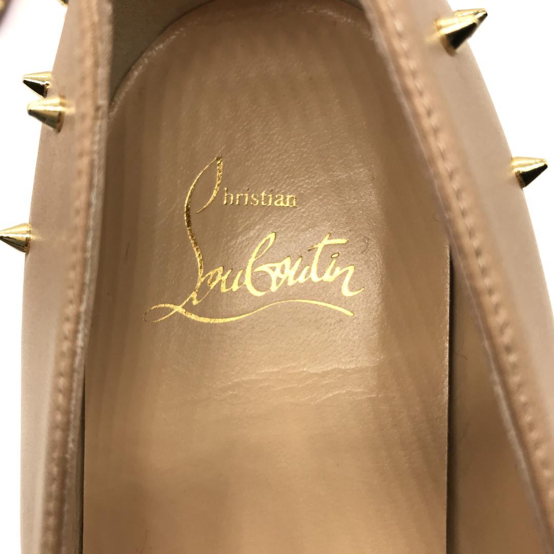 【新品未使用】クリスチャンルブタン フラットシューズ スパイクスタッズ