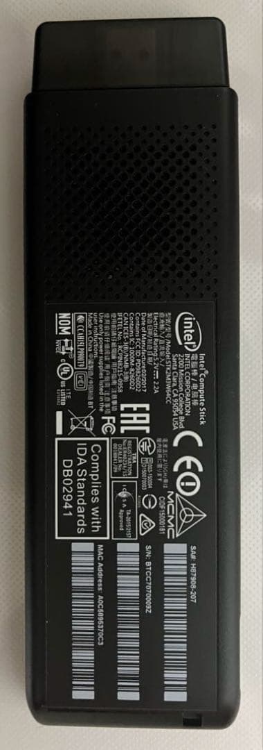 intel スティックパソコン Windows10