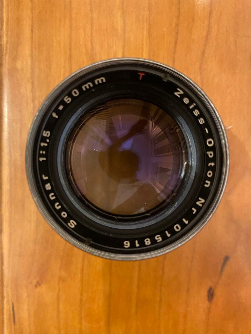 Zeiss Opton Sonnar 50mm f1.5 L39アダプター付き