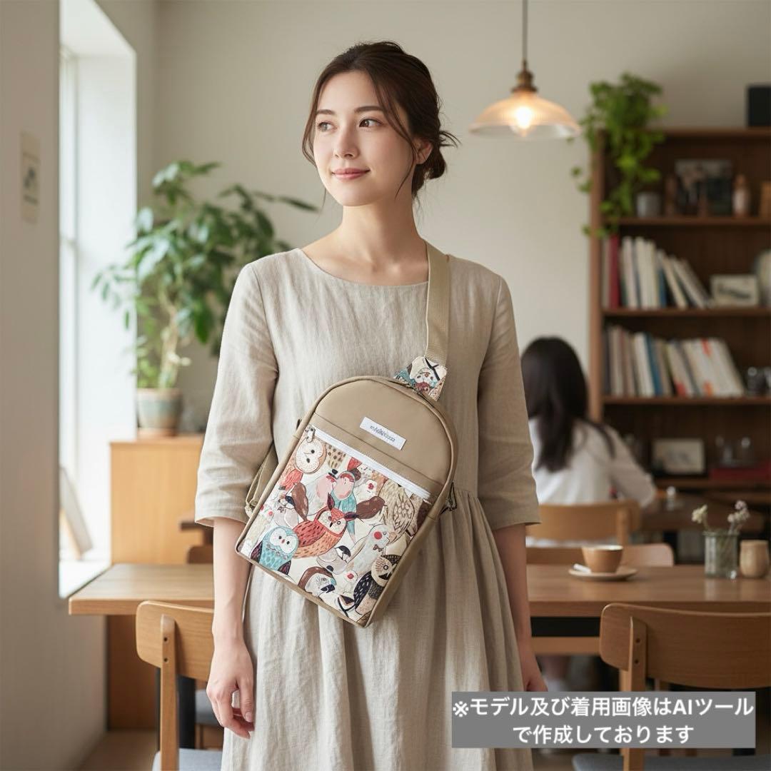 ボディバッグ　ミミズク　フクロウ　ふくろう　オカメ　インコ　文鳥　鳥　個性的