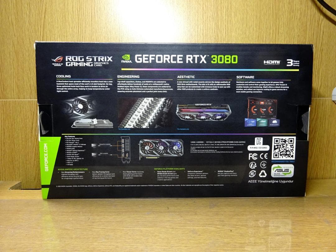 グラフィックボード・グラボ・ビデオカード ROG STRIX RTX 3080 O10G V2 GAMING GDDR6X