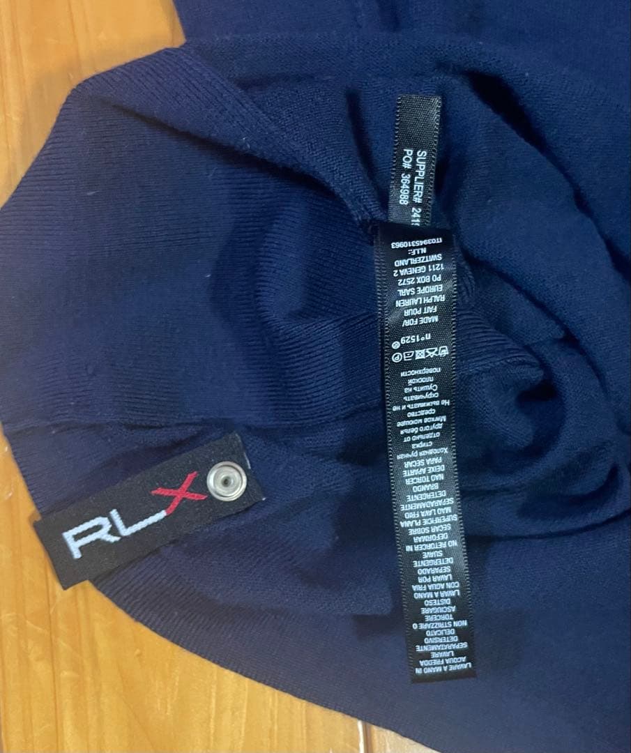 RLXゴルフ プルオーバーニット 紺 ラルフローレン L US:M 48 46