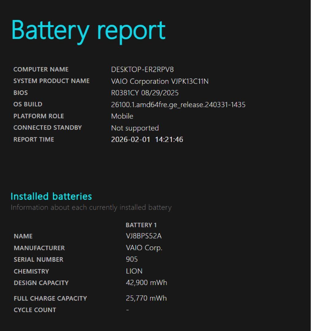 【美品】VAIO PRO PK i5第10世代 8GB 256GB SSD