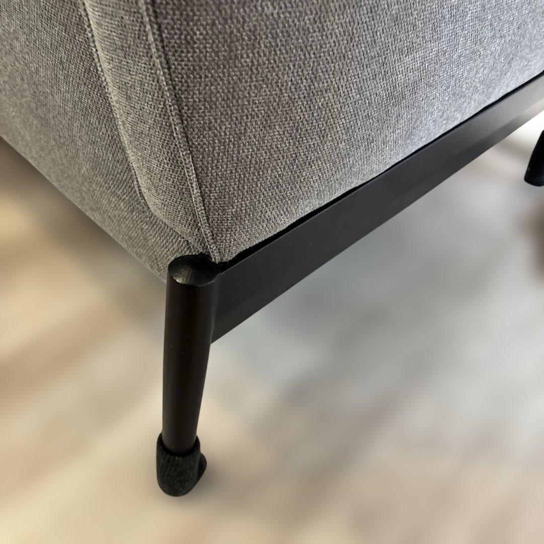 2人掛けソファ グレー 椅子 家具 送料込み