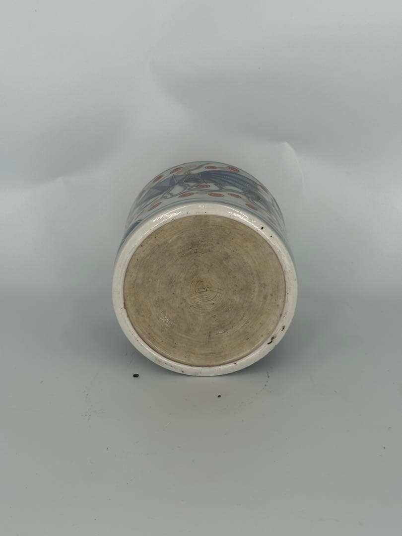 明治　古伊万里　火入　火鉢　天然木　莨盆　一双 古茶道具