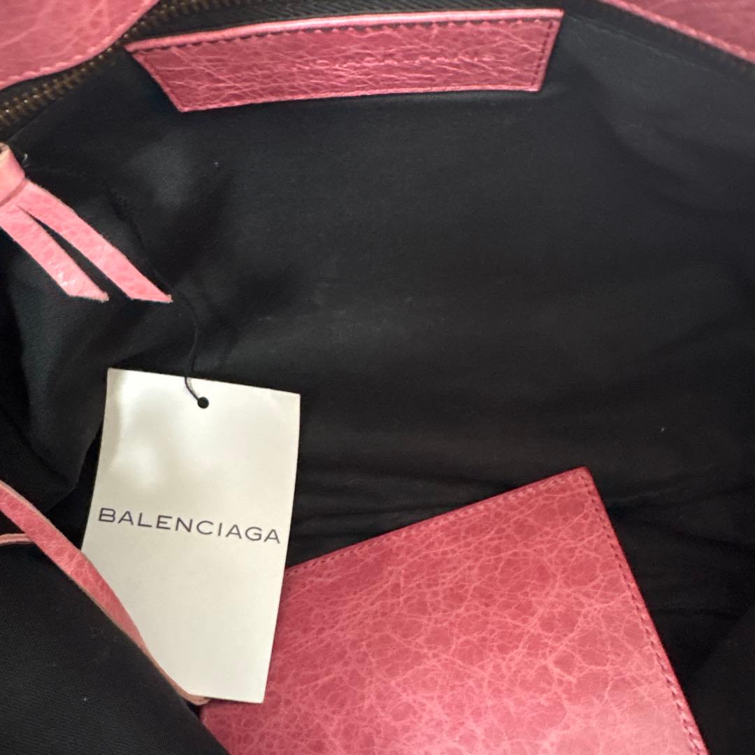 BALENCIAGA/バレンシアガ　フォルク　ピンク　ショルダーバッグ