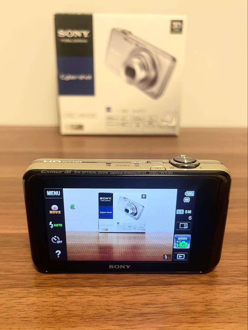 ★SONY Cyber-shot DSC-WX30 シルバー デジカメ