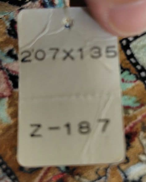 【窓からの眺めは】ペルシャ絨毯　シルク　宮殿　青空　クリスタル　シルク手織り