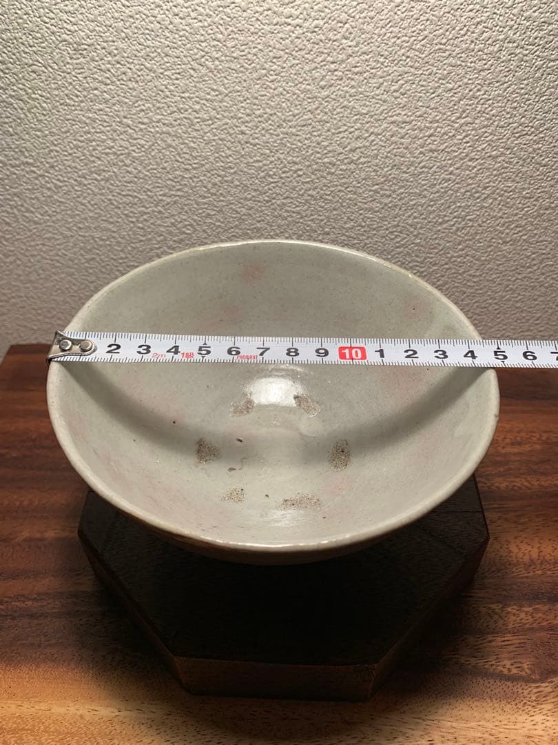 李朝 白磁茶碗 約15cm 飯碗 抹茶茶碗 茶道