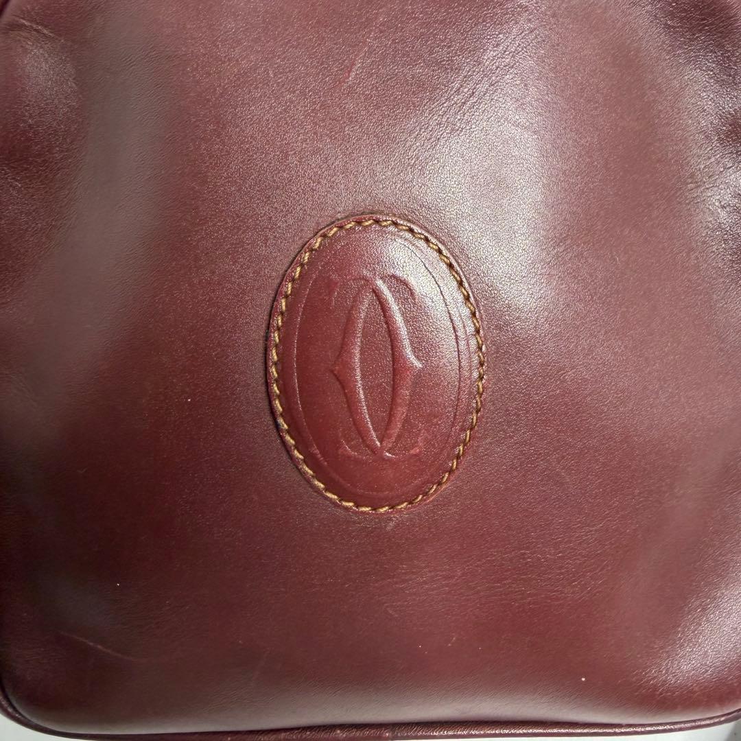 【美品✨️】カルティエ マストライン ショルダーバッグ レザー ゴールド金具