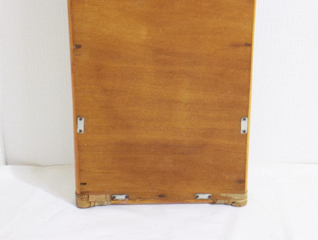 籐ラタン 大型ミラー 鏡 壁掛け アーチ型 全身 姿見 アンティーク