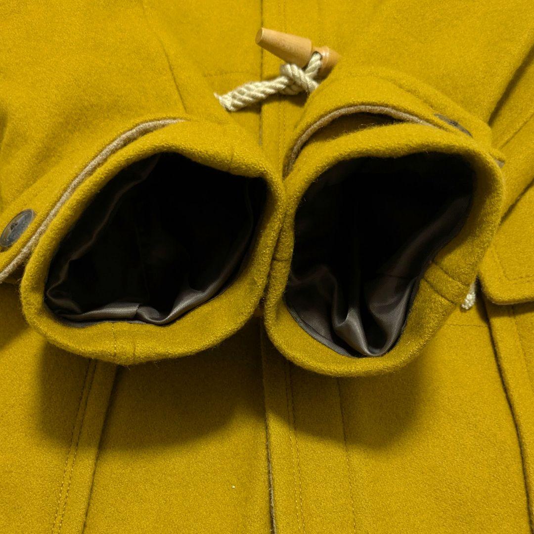 バーバリーブラックレーベル ダッフルコート ノバチェック マスタード M