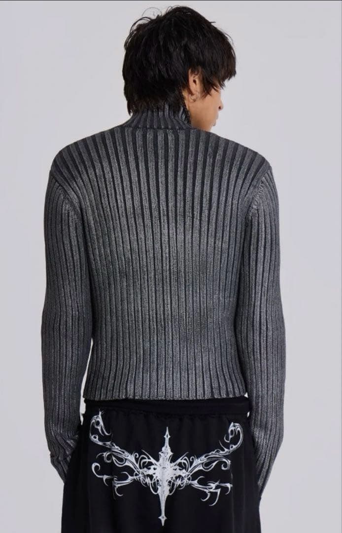 Jaded London 短丈ドライバーズニット　Mサイズ　グレー