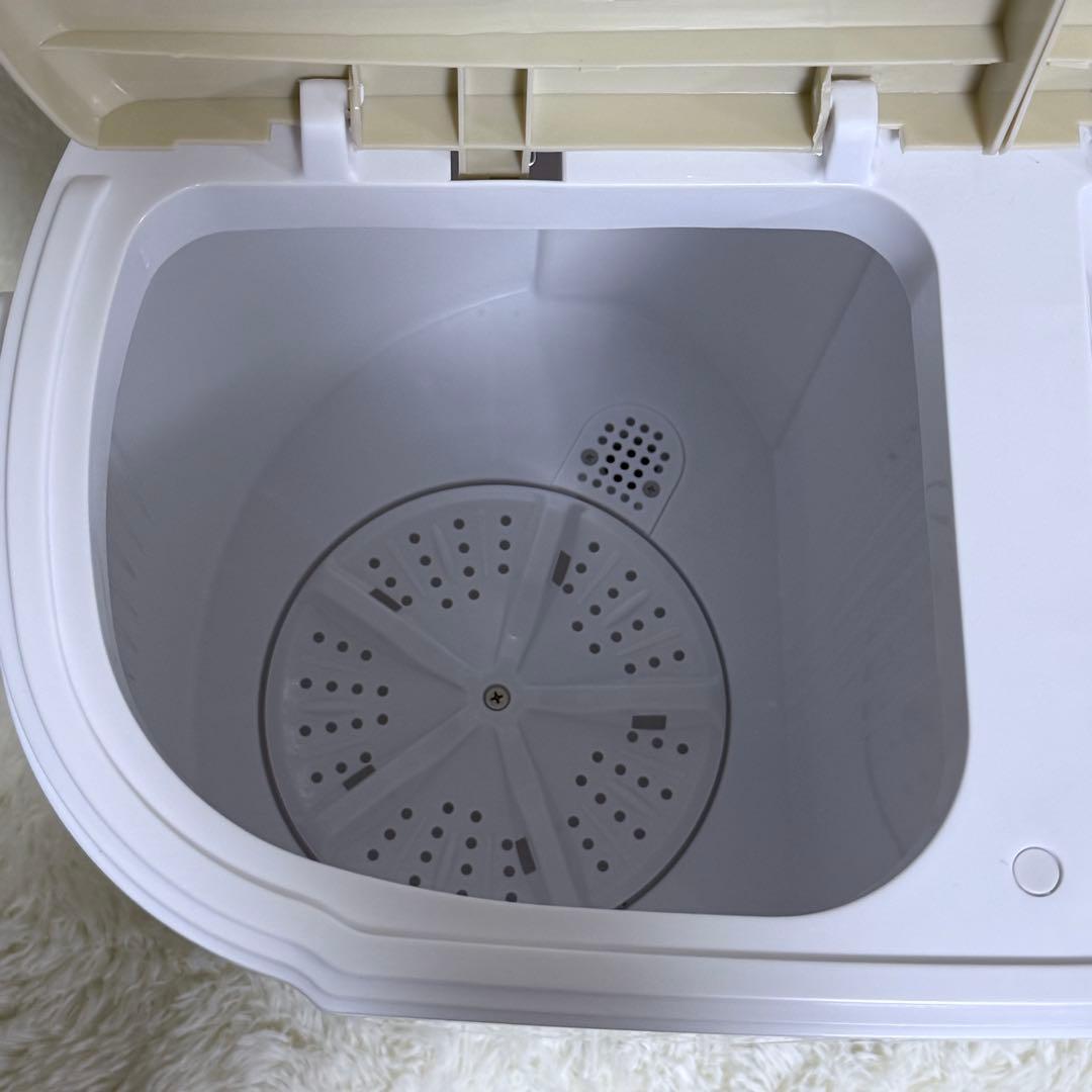 【✨️未使用品】 2025年製 ポータブル二槽式洗濯機　ホワイト